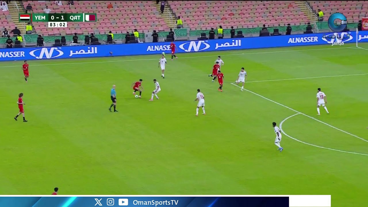 مباراة اليمن 🆚 قطر ضمن الجولة الثانية من مباريات المجموعة الثانية في كأس الخليج