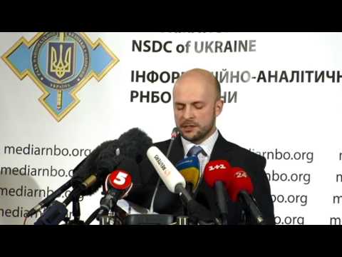 Volodymyr Polyoviy. Ukraine Crisis Media Center, 27th of September 2014