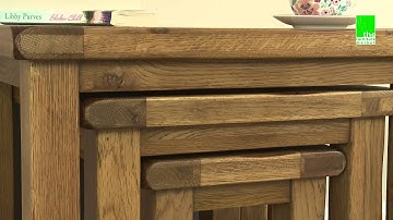 Rustic Oak Nest of Tables RS24