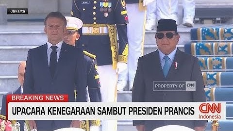 Presiden Prabowo Terima Kunjungan Presiden Prancis Macron