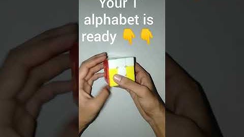 How to make T alphabet on 3×3 Rubik