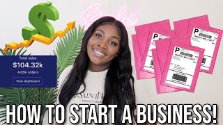 HOW TO START A BUSINESS | 12 EASY STEPS!