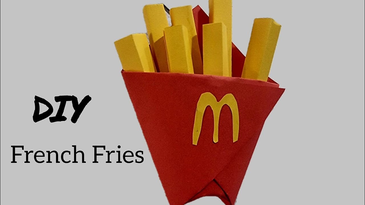 Paper French Fries Tutorial | Origami French Fries | DIY French Fries