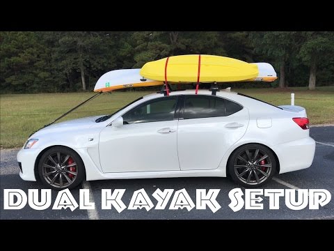 ✅How to Load 2 Kayaks on a Car Roof Rack | Dual Kayak Setup Quick Overview