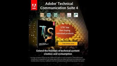 Adobe Technical Communication Suite and its components