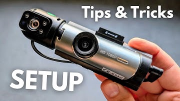 How to SETUP & Use DASH CAM - Dual Camera Car DashCam CARDVR Video Camera from Temu / AliExpress 