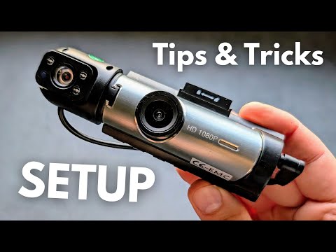 How To SETUP Use DASH CAM Dual Camera Car DashCam CARDVR Video Camera From Temu AliExpress 