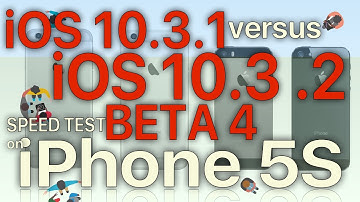 iPhone 5S Speed Test : iOS 10.3.1 vs iOS 10.3.2 Beta 4 / Public Beta 4 Build 14F5086a