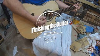 Finishing and playing the guitar for the first time