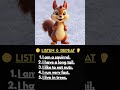 Listen and Repeat 🐿️ | 5 Easy English Sentences about Squirrel | English Shorts