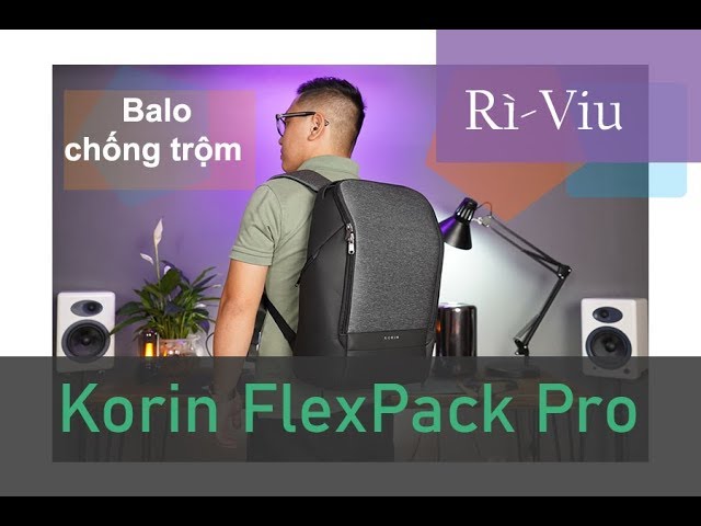 [Rì-Viu] Balo chống trộm FlexPack Pro - Korin Design | Mac Cafe