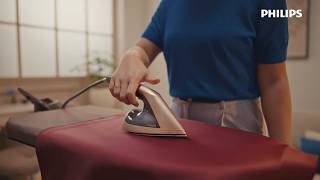 Iron From Jeans to Silk, No Burns Guaranteed.Look No.1. Feel No.1. With Philips All-in-One 8500