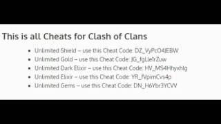 CLASH OF CLANS CHEAT CODES!!100 % WORK screenshot 2