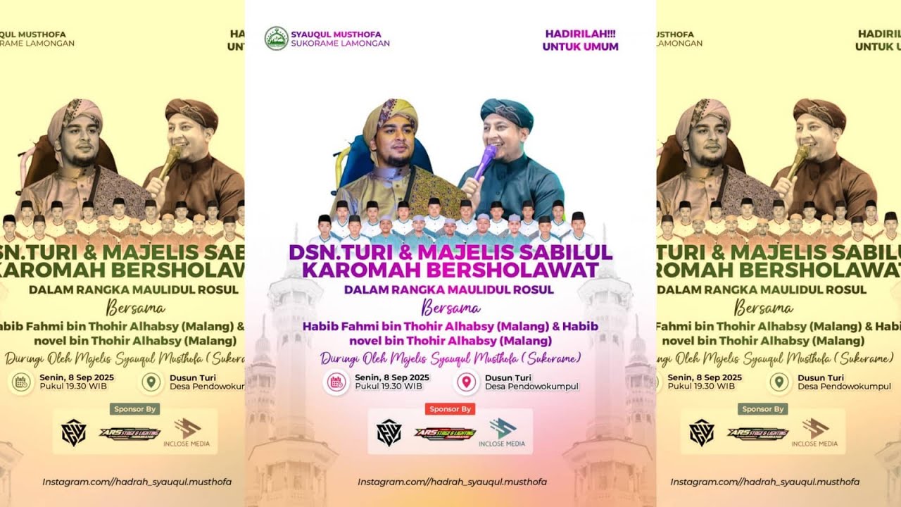 Live Streaming - DUSUN TURI & MAJELIS SABILUL KAROMAH BERSHOLAWAT