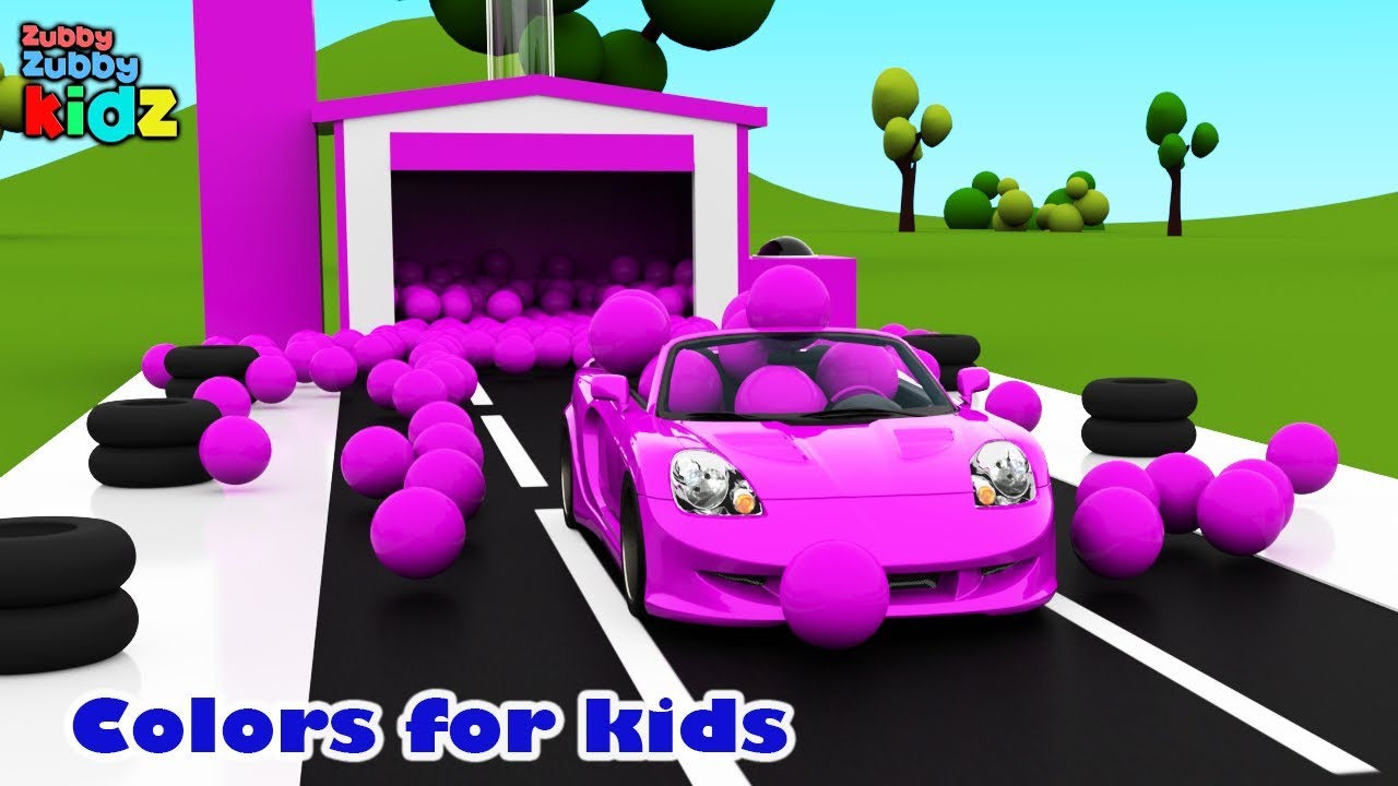 Colors for Children-5 with Dynamic Balls || Educational Video for Children || Zubby  Zubby Kidz