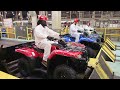 How they build powerful honda atvs in the us  production line factory