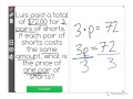 Calculating Total Cost of Shorts