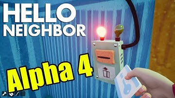 Hello Neighbor Alpha 4 Basement ENDING Unlocked! (Gameplay Playthrough)