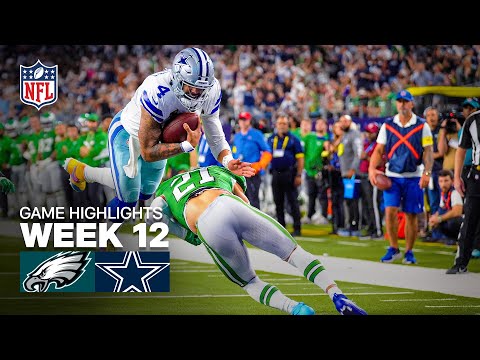 Philadelphia Eagles Vs Dallas Cowboys Game Highlights 2025 NFL Season Week 12