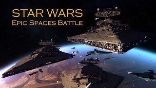 STAR WARS  Epic Space Battle   Made in After Effects and Element 3D