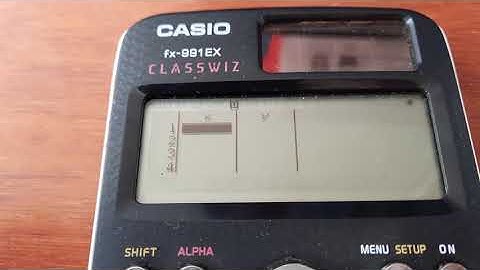 Uso de calculadora | Regresión Lineal | Casio fx-991EX