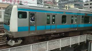 [Parallel Running] JR East E235 Series [Yamanote Line] Ueno (JY05) to Okachimachi (JY04)