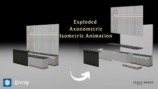 How To Make Exploded Axonometric Isometric Animation