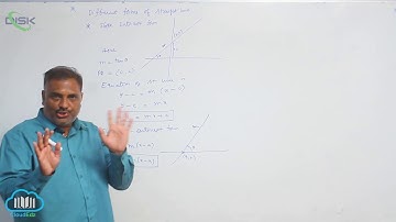Revision of fundamental results || Different forms of a straight line1 || Disk Telangana