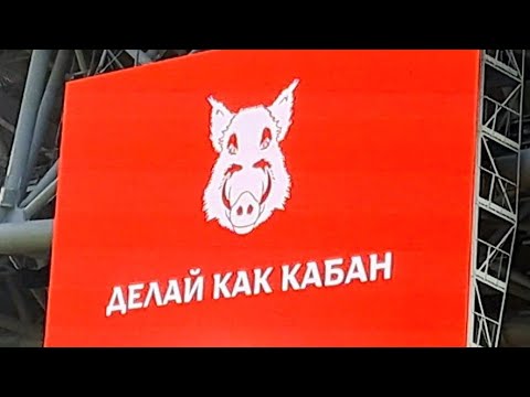 Делай как кабан! Трибуны перед матчем Спартак - Динамо