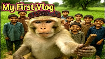 My First Vlog // Monkey 🐒 🐒 vlog// #monkeyvlog