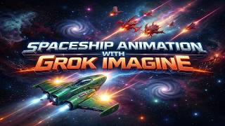 Spaceship animation with Grok Imagine