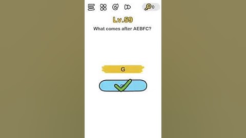 Brain Out level 59 What comes after AEBFC?