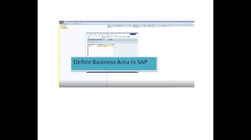 Define Business Area || SAP || SAP FICO ||