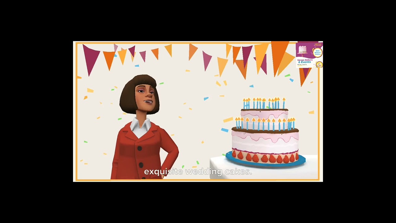 Video Animation for my Client at VENOS BAKERS AND EVENT