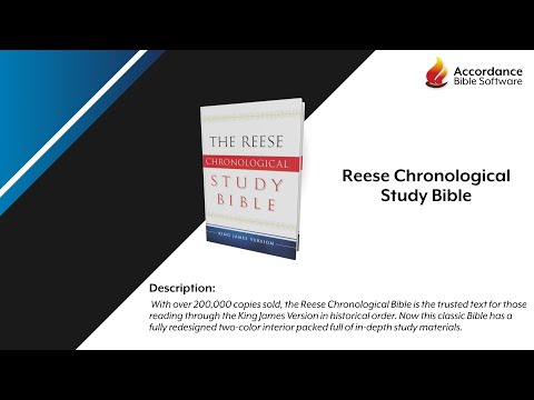 Reese Chronological Study Bible