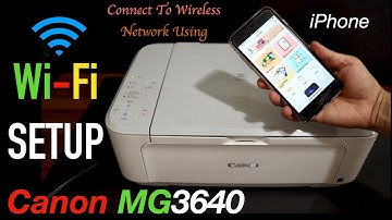 Canon Pixma MG3640 WiFi SetUp Using iPhone, Wireless SetUp Review.