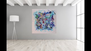 Acrylbild Home Decor - Ideen für deine Kunst - Wohnideen - abstrakte Bilder Bild 07 2020 Blue