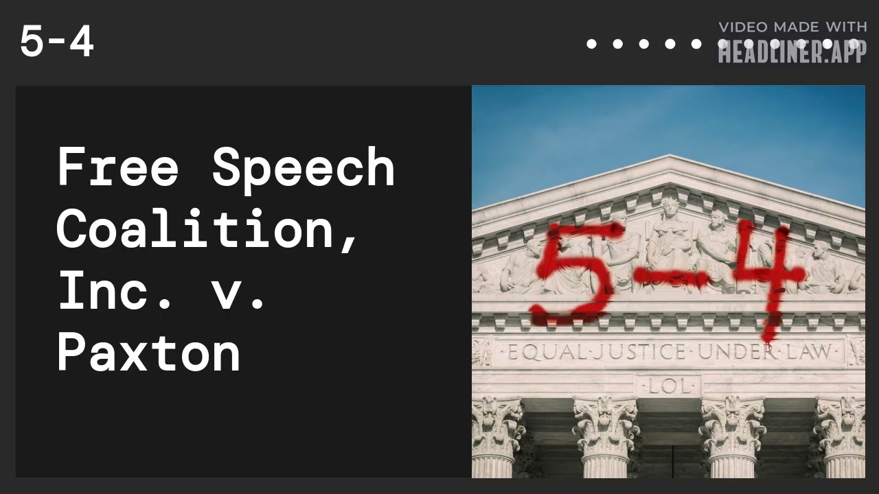 Free Speech Coalition, Inc  v  Paxton