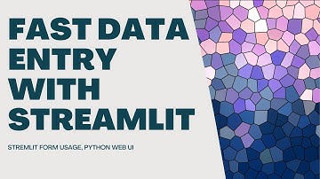 Streamlit/Python Handling Fast Data Entry