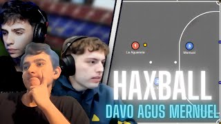 DAVO juega al HAXBALL con LA AGUSNETA y MERNUEL