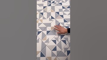 Geometric design with dynamic lines and multicolor combinations brings a modern touch to any space.