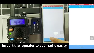 How to import the repeater to your radio with iOS mobile phone