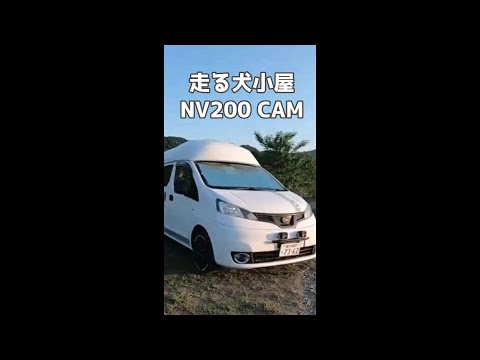 【NV200 campervan】ワンコと車中泊 Travel dog VANLIFE🐶& 🚐　#shorts