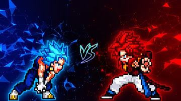 Vegito SSB DBFZ V2 (New) VS Gogeta (all form) in Jump Force Mugen