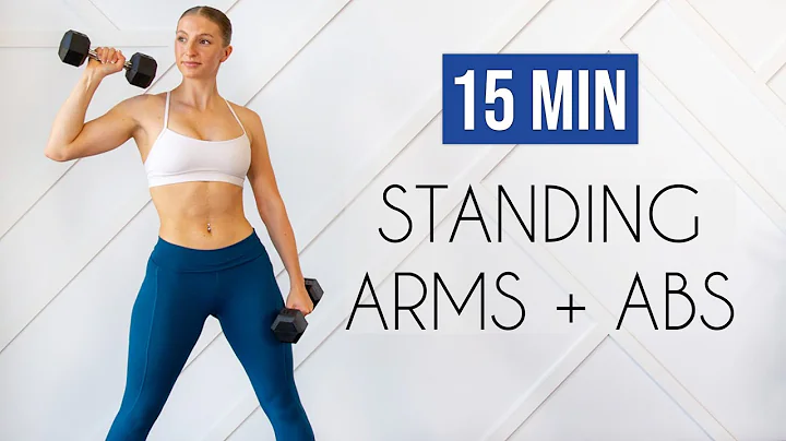 15 MIN STANDING ARMS & ABS (No Repeats, No Crunches, No Planks)