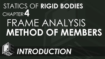 Statics of Rigid Bodies Chapter 4 Frame Analysis Method of Members Introduction (PH)
