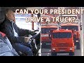 LET'S GO! - Putin Drives Kamaz Truck Across Newly-Opened Kerch Strait Bridge!