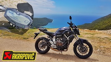 Yamaha MT-07 Akrapovic Full System (DB KILLER-out) 4K