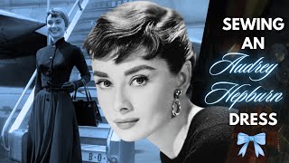 Sewing An Audrey Hepburn Style Givenchy Shirtwaist Dress for Fall / Autumn #ASMR