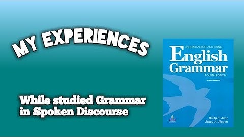 Final Project Grammar in Spoken Discourse